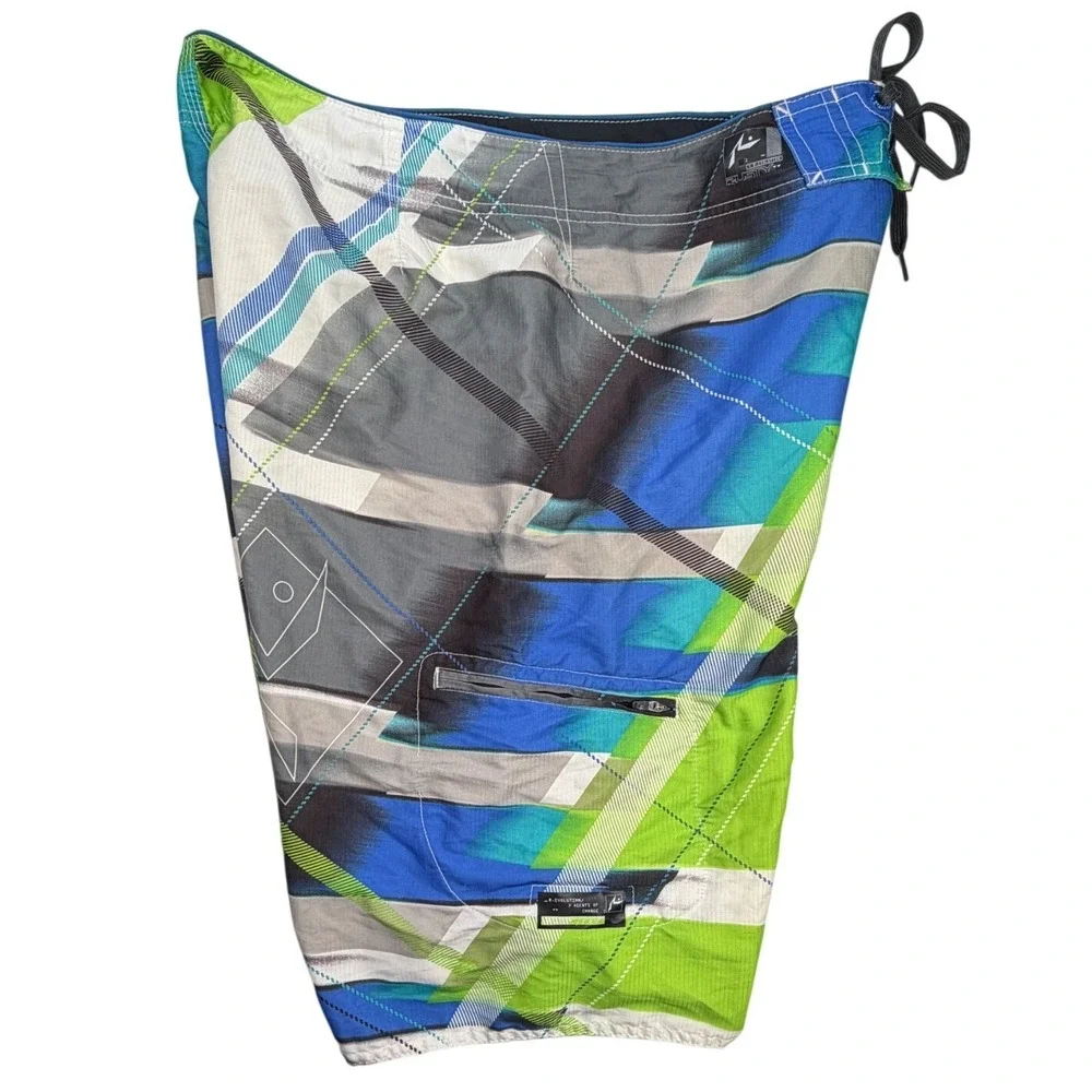 Rusty R.Evolution Mens Board Shorts Navy Blue Size 36 Surf Swim Trunks Cargo